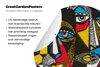 MuchoWow® Gartenposter Outdoor-Poster Rund Malerei - Produktbild-Vorschau 4