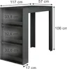 Stół barowy Vicco Repose Antracyt 57 x 117 cm, Model 55351 Podgląd zdjęcia produktu 2