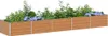 vidaXL Hochbeet Hellbraun 400 x 80 x 45 cm Verzinkter Stahl Produktbild-Vorschau 3