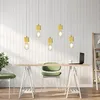 ZMH lampa wisząca 5 płomieni drewniana lampa stołowa 150cm Podgląd zdjęcia produktu 8