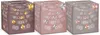 Three Kleenex tissue boxes with decorative bokeh and metallic accents. Produktbild-Vorschau