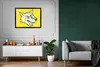 MuchoWow® Gerahmtes Poster Wolf - Gelb - Raubtier 80x60 cm Produktbild-Vorschau 5