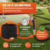 GARDEBRUK® Tuyau d’Arrosage Extensible 30 m Noir– Pistolet Voir les images du produit 5