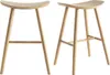 Miliboo - Barhocker aus hellem Holz H65 cm (2er Set) DEMORY Produktbild-Vorschau 1