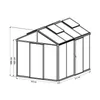 GFP Gewächshaus Diamas 22 Light 235x311 cm mit integriertem Produktbild-Vorschau 1