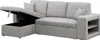 Divano letto angolare/reversibile "Axel" - 3 posti - Grigio Anteprima dell’immagine prodotto 4