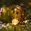 Gartenleuchte, Draußenlampe, Schmetterling Lampe, LED Solar Produktbild-Vorschau 2