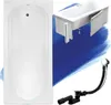 BADLAND Badewanne Rechteck Bona 140x70 mit Ablaufgarnitur, Produktbild-Vorschau 1