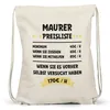 Maurer Preisliste Turnbeutel Gymsack Beton Werkzeug Produktbild-Vorschau 3