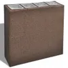 vidaXL Garten-Hochbeet mit 4 Töpfen Poly Rattan Braun Produktbild-Vorschau 8