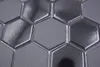 Keramik Mosaik Hexagon schwarz glänzend R10B Duschtasse Produktbild-Vorschau 3