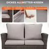 Rattan Gartenmöbel Set,Rattanmöbel Balkonmöbel wetterfestes Produktbild-Vorschau 5