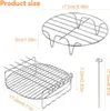 2 Stück Heißluftfritteuse Zubehör, Air Friteuse Grill Produktbild-Vorschau 5