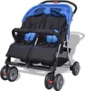 The Living Store Zwillingskinderwagen Stahl Blau und Produktbild-Vorschau 4