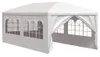 vidaXL Tenda per feste 3x6 m Bianco Anteprima dell’immagine prodotto 1
