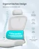 Diagram illustrating the ergonomic features of an office chair. Produktbild-Vorschau