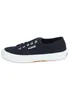 A single navy blue Superga sneaker with a white sole is shown against a white background. Produktbild-Vorschau