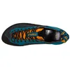 Schnür-Kletterschuh "Finale" von La Sportiva in Schwarz; Blau und Orange; von oben betrachtet. Produktbild-Vorschau