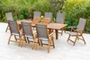 Merxx Gartenmöbel Set 9tlg., 8 Klappsessel, Produktbild-Vorschau 3