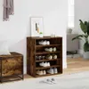 vidaXL Szafka na buty dąb wędzony 60x35x70 cm materiał Podgląd zdjęcia produktu 9