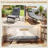 Chaise longue pliable COSTWAY, chaise longue de jardin 3 en Voir les images du produit 4