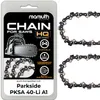 2x catena per motosega 40cm 1,1mm 3,8" 57TG per Parkside Anteprima dell’immagine prodotto 5