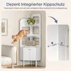 Yaheetech Eckregal mit Schrank 166,5 cm H, Bücherregal mit Produktbild-Vorschau 6