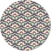 MuchoWow® Mauspad Mousepad Muster - Retro - Blumen 30x30 cm Produktbild-Vorschau 1
