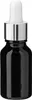 5x Schwarze Glasflasche 15 ml mit silberner Pipette Produktbild-Vorschau 3