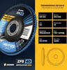 10x Amboss ZFS Fächerschleifscheibe Korn:40 Ø125mm Produktbild-Vorschau 4
