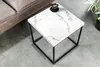 Odkládací stolek 45 cm, mramorový design, moderní stolek do Náhled obrázku produktu 3
