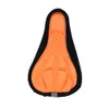 Silikon Bike Sattel Gel Kissen Sitzbezug Orange Produktbild-Vorschau 2