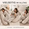 Bodypillow | Bezug gepolstert und gesteppt mit Produktbild-Vorschau 4