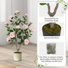 COSTWAY 90cm Kunstbaum mit Blüten, Künstlicher Produktbild-Vorschau 6