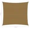 Vela Parasole 160 g/m² Tortora 4,5x4,5 m in HDPE Anteprima dell’immagine prodotto 6