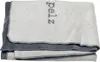 A folded blanket with text on it. Produktbild-Vorschau