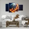 Bild auf Leinwand - Leinwandbild - Universum Erde Feuer Produktbild-Vorschau 6