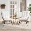Sedia da giardino COSTWAY in polyrattan resistente alle Anteprima dell’immagine prodotto 8