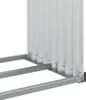 vidaXL Přístřešek na palivové dřevo stříbrný 120x45x210 cm Náhled obrázku produktu 7