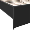 Bettgestell Schwarz 120x190 cm Holzwerkstoff und Metall Produktbild-Vorschau 6