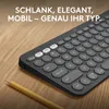 Logitech Bluetooth-Tastatur K380s Multi-Device Slate Grey Produktbild-Vorschau 13
