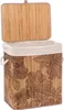 Kosz na pranie BAMBOO z motywem kwiatów, 60 l Podgląd zdjęcia produktu 4