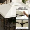 Outsunny náhradná strecha pre altánok 3x3m vodoodpudivá Náhľad obrázku produktu 6