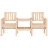 vidaXL Banc de jardin avec table 2 places en pin massif Voir les images du produit 3