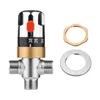 A thermostatic temperature control valve and two washers on a white background. Náhled obrázku produktu