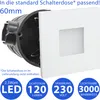 6er SET LED Treppenbeleuchtung aus Aluminium für Produktbild-Vorschau 2