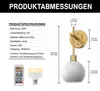 LED Wandleuchte Gold Milchglas Kabellos RGBCW 2er-Pack 30,0 Produktbild-Vorschau 4
