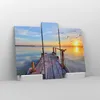Bild auf Leinwand - Leinwandbild - See Natur Brücke Vögel - Produktbild-Vorschau 4