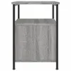 vidaXL Stolik nocny szary dąb sonoma 34x35,5x50 cm Materiał Podgląd zdjęcia produktu 7