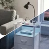 Stolik pomocniczy Relaxdays z oświetleniem LED, gniazdkami, Podgląd zdjęcia produktu 5